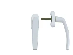 GoodHome Poignée alu blanc pour fenêtre pvc blanc