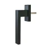 Poignée alu carré gris pour fenêtre pvc-GoodHome