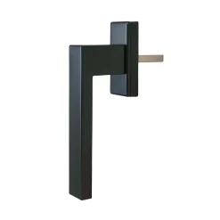 Poignée alu carré gris pour fenêtre pvc-GoodHome