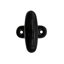 Cadap Poignée de Crémone, Aluminium, Noir laqué, pour Fenêtre, Ouverture et Fermeture