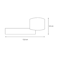 Katchmee Poignée de porte design à cylindre finition aspect bronze Gulia -