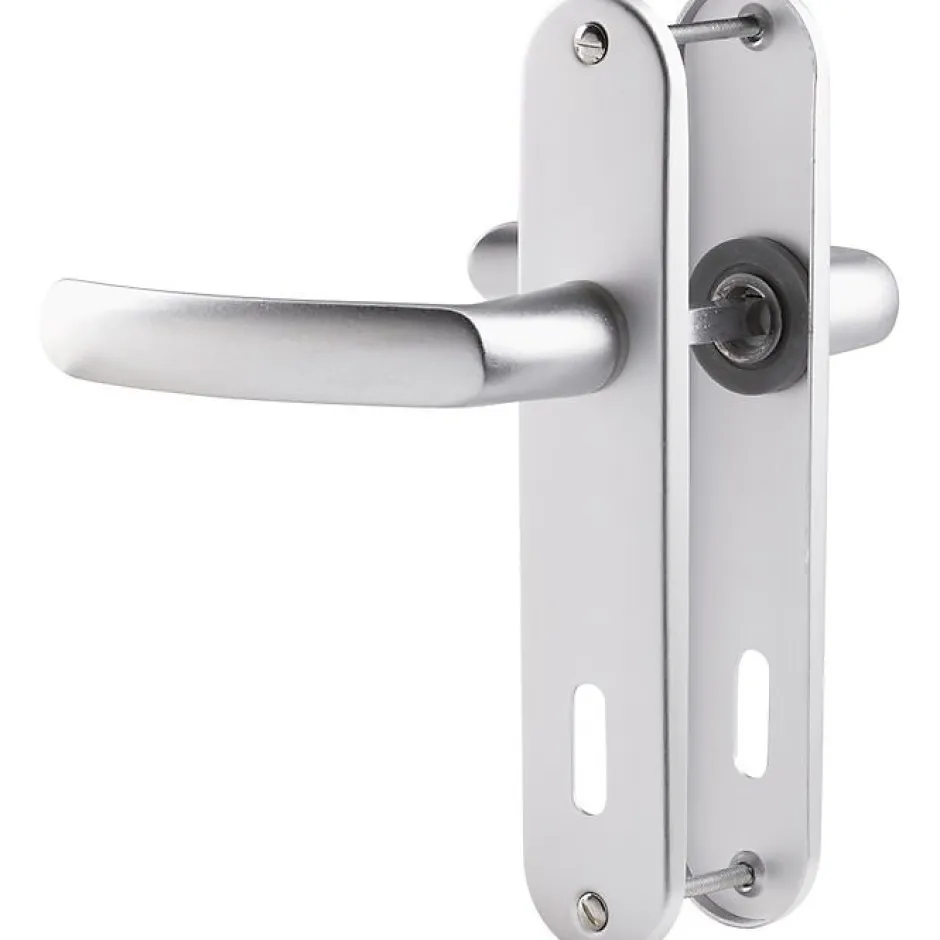 Vachette Poignée de porte intérieure - Budget - - Gris argent - Clé L - 165 mm
