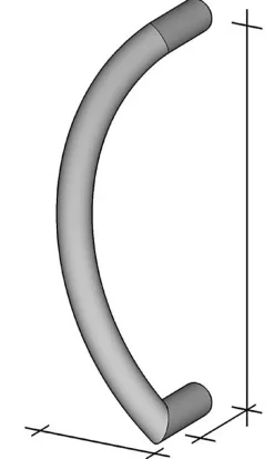 Poignée de tirage Diamètre 32 mm - Entraxe350 mm - INOX 304 poli-Hardwarexchange Best