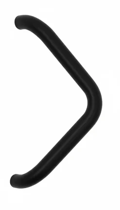 Hardwarexchange Poignée de tirage Diamètre 32 mm - Entraxe350 mm - INOX 304 Laqué RAL 9005 Noir Mat