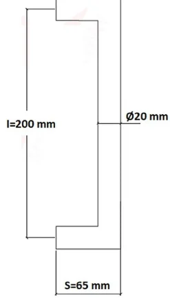 Hardwarexchange Poignée de tirage Diamètre 20 mm - Entraxe200 mm - INOX 304 Laqué RAL 9005 Noir Mat