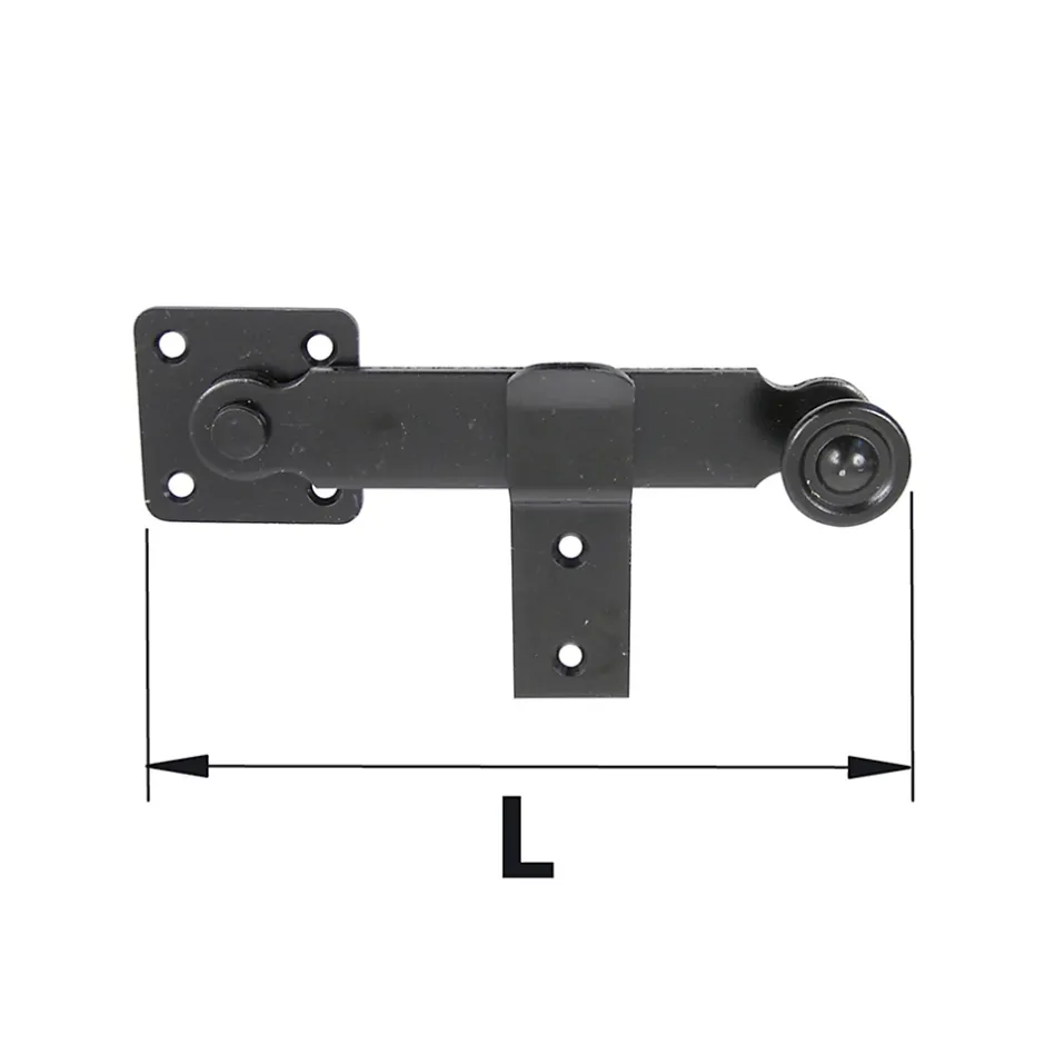 Afbat - Tb Industrie Sas Poignée fléau avec support noir acier L.190 mm Afbat