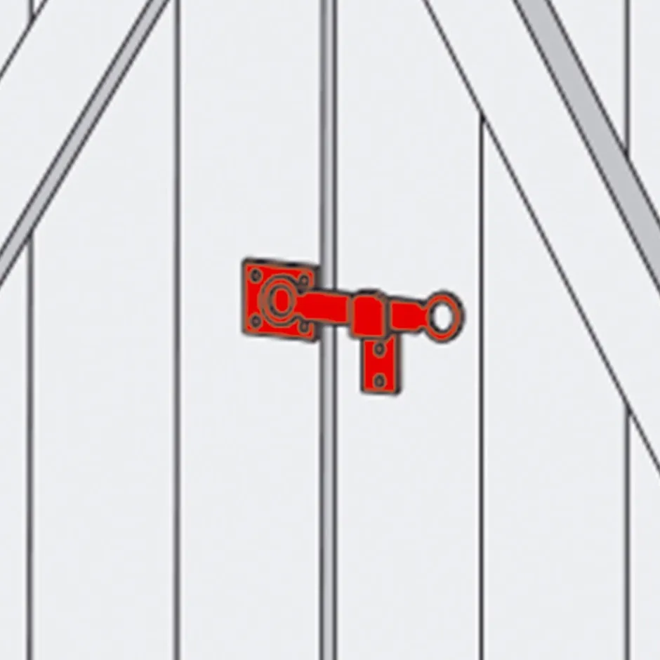 Afbat - Tb Industrie Sas Poignée fléau avec support noir acier L.190 mm Afbat