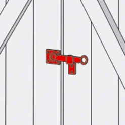 Poignée fléau avec support noir acier L.160 mm Afbat-Afbat - Tb Industrie Sas