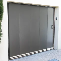 GoodHome Poignée pour porte de garage noire