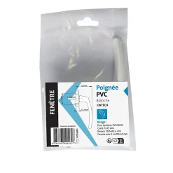 Poignée PVC blanc pour fenêtre L.118mm-Acbat Clearance