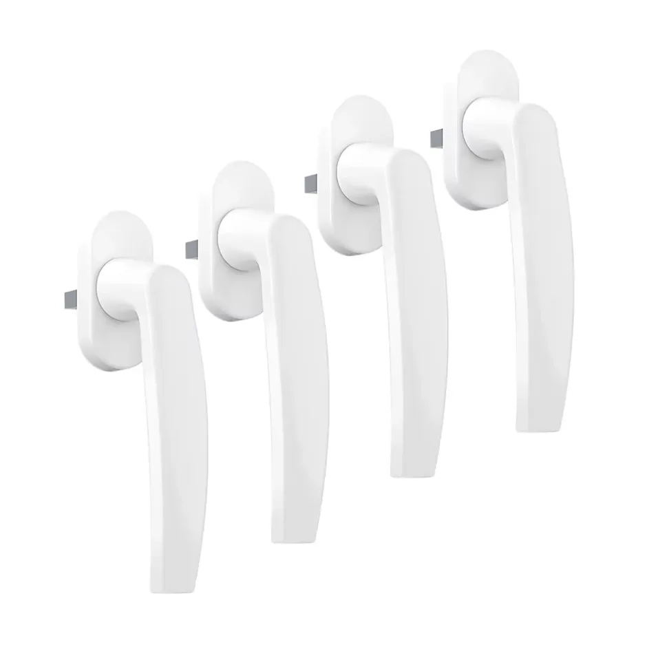 Acbat Poignée PVC blanc pour fenêtre L.118 mm vendue par 3 pièces