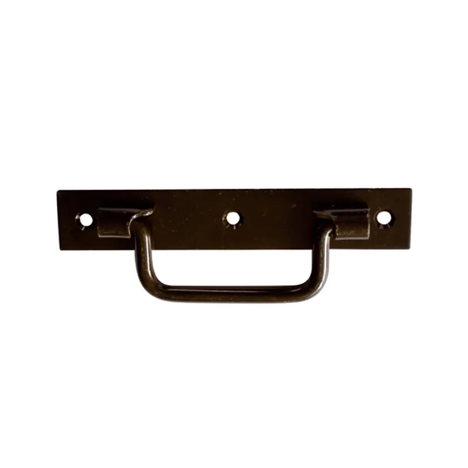 Poignée sur platine Afbat acier noir l.160 mm-Afbat - Tb Industrie Sas Best