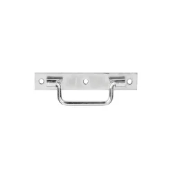 Afbat Poignée sur platine longueur 120 mm - acier zingué jaune