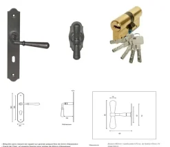 Gd Menuiseries Poignee, Barillet, Bouton De Porte D'entre 010403rfp