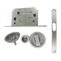 Geom Poignées cuvettes Kuklos chromées avec serrure