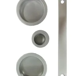 Poignées cuvettes Kuklos et cache serrure chromés-Geom Sale