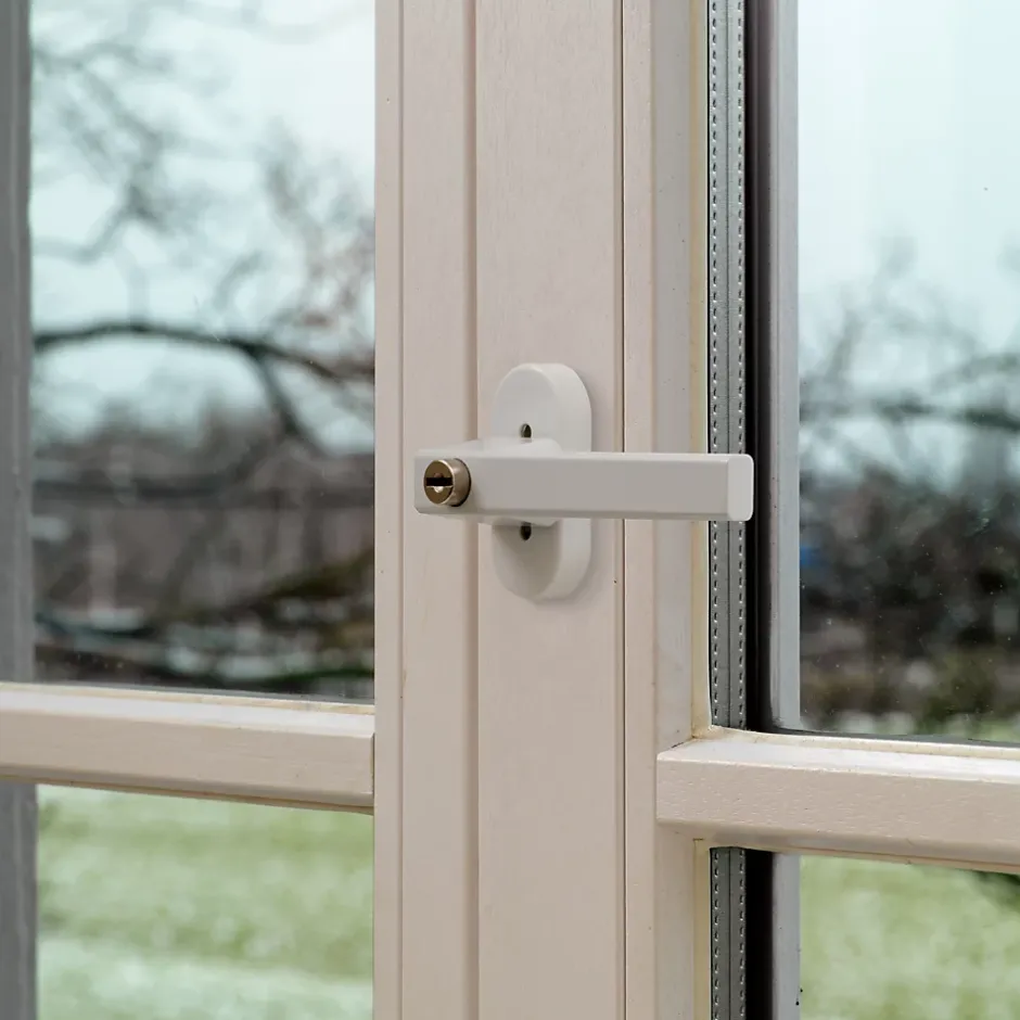 Poingée de fenêtre à clé blanche-Abus Online