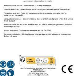 Silverline Éponge Tout Usage 220 x 110 x 50 mm - Idéale pour Nettoyage et Entretien Quotidien -