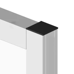 Porte battante blanche H 2040 x L 930 mm - 3 verres opales horizontaux + béquille inox-MySystem Outlet