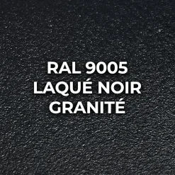 Porte battante noire H 2040 x L 830 mm - 3 verres opales horizontaux + béquille inox-MySystem New