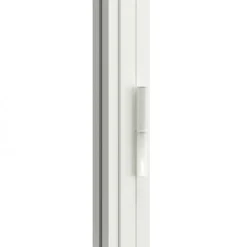 Schulte Porte complète intérieure en verre avec cadre 83x211cm - transparent - blanc mat - droite