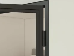 Schulte Porte complète intérieure en verre avec cadre - 83x211cm -atelier - transparent - charnière droite