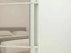 Schulte Porte complète intérieure en verre avec cadre 83x211cm - transparent - blanc mat - gauche