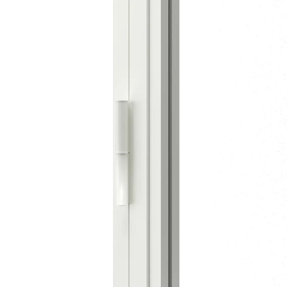 Schulte Porte complète intérieure en verre avec cadre 83x211cm - transparent - blanc mat - gauche