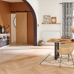 Porte coulissante Alpille effet chêne naturel H.204 x l.83 cm- Outlet