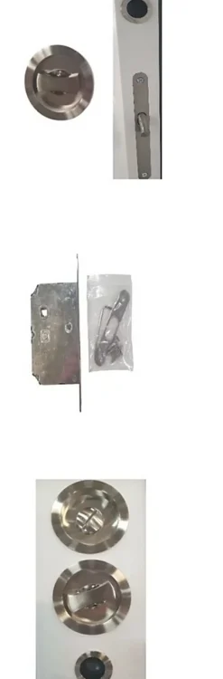 Gd Menuiseries Porte Coulissante Atelier Blanc H204 X L83 Sans Meneau, Serrure Condamnation