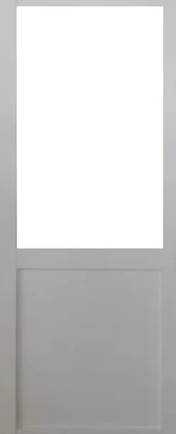 Gd Menuiseries Porte Coulissante Atelier Blanc H204 X L93 Sans Meneau, Coquilles Blanc