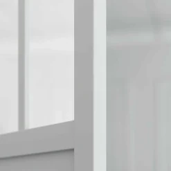 Coulicool Porte Coulissante avec Rail - Atelier Blanche 83 cm - Sans poignée