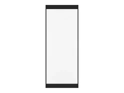 Porte coulissante avec rail invisible - aluminium et verre trempé dépoli - 93 x 210 cm - TORIPA-Vente-unique Best