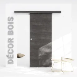 Porte Coulissante avec Rail - Costa Rica 83 cm - Sans butée-Coulicool Hot