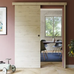 Coulicool Porte Coulissante avec Rail + Serrure - Tokyo 83 cm