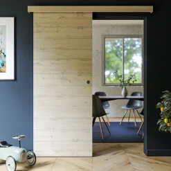 Porte Coulissante avec Rail - Tokyo 83 cm - Sans butée-Coulicool Clearance