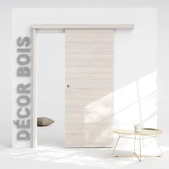 Porte Coulissante avec Rail - Oslo 83 cm - Avec butée-Coulicool Clearance
