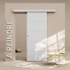 Porte Coulissante avec Rail - Prépeinte Ligne 83 cm - Sans butée-Coulicool Hot