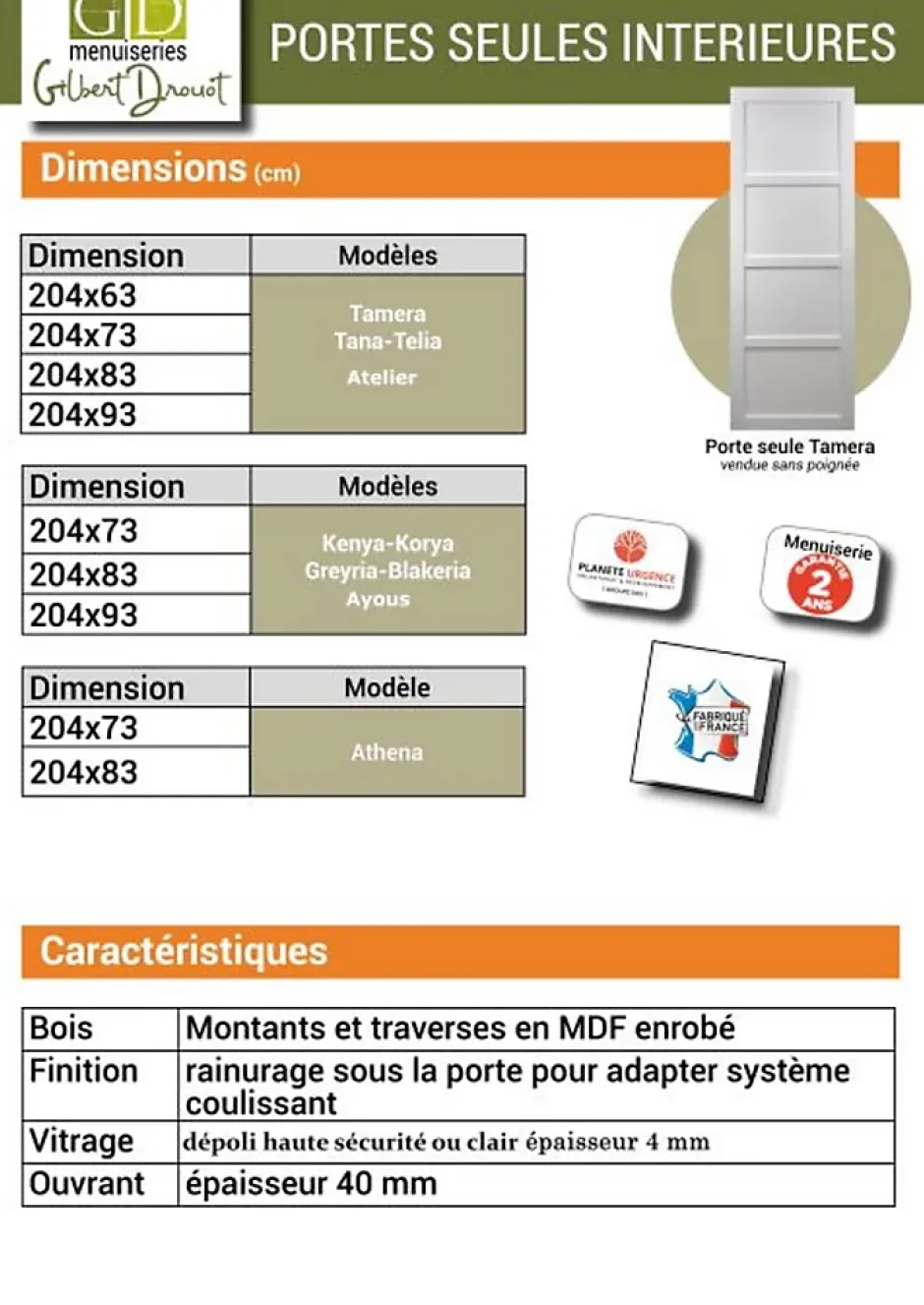 Gd Menuiseries Porte Coulissante Ayous 3 Panneaux Gris Ral 7035 H204 X L73