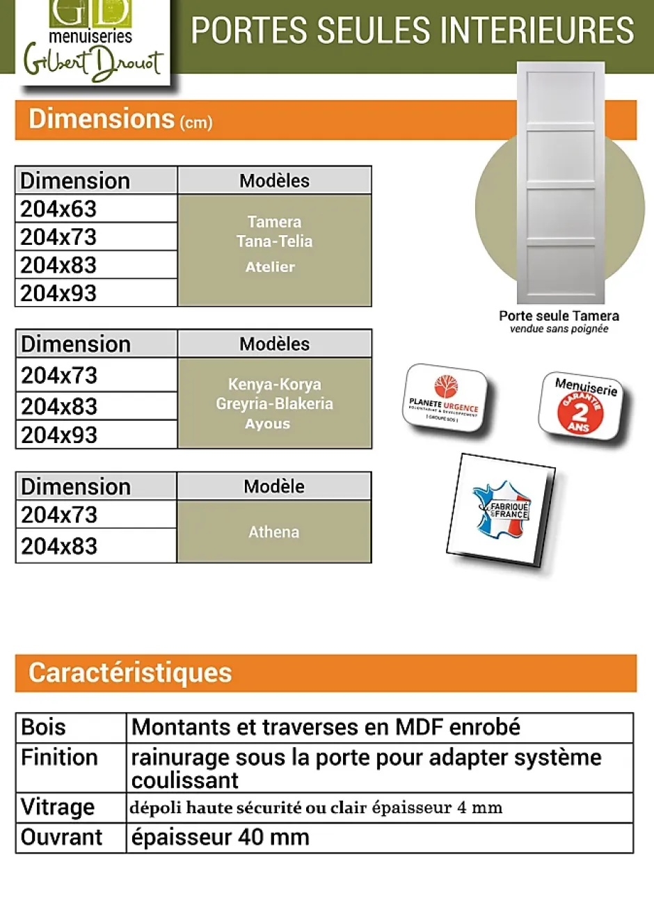 Gd Menuiseries Porte Coulissante Ayous 3 Panneaux Gris Ral 7035 H204 X L73