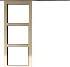 Porte Coulissante Bois Ayous Vitrage Transparent H204 X L73, Rail Alu-Gd Menuiseries Sale