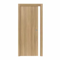 Porte coulissante cloison Matild 93 cm avec cuvette ronde chromée-Reivilo New