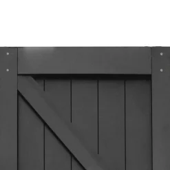 Schulte Porte coulissante complète - bois 90x215cm - chêne oak noir - système ouvert noir -Softclose