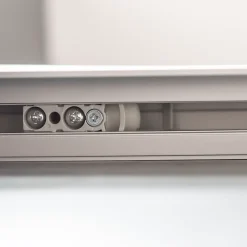 Schulte Porte coulissante complète - 176x203 - décor chêne - double porte - poignée ronde - double softclose