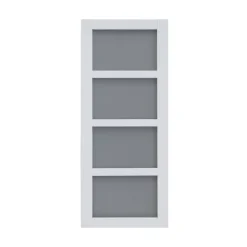 Porte coulissante Connemara 4 carreaux blanc H.204 x l.83 cm- Sale