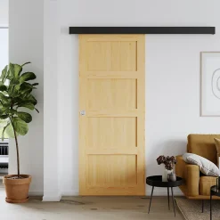 Porte coulissante Connemara pin H.204 x l.83 cm