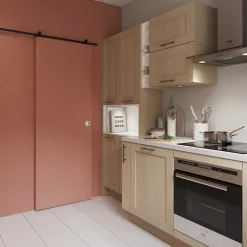 Porte coulissante Exmoor prépeint H.204 x l.73 cm