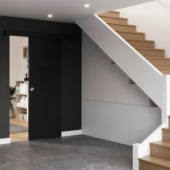 Porte coulissante Exmoor prépeint H.204 x l.73 cm