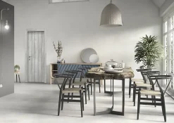 Porte coulissante Exmoor gris H.204 x l.83 cm