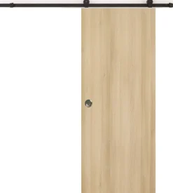 Porte Coulissante Honey Oak H204 X L73, Rail Roulettes, Coquilles-Gd Menuiseries Hot